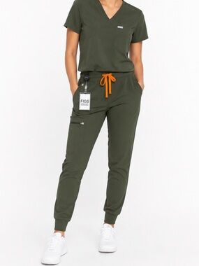 Figs Zamora High Waisted Moss Jogger Scrub pants XSP